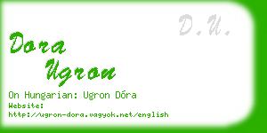 dora ugron business card